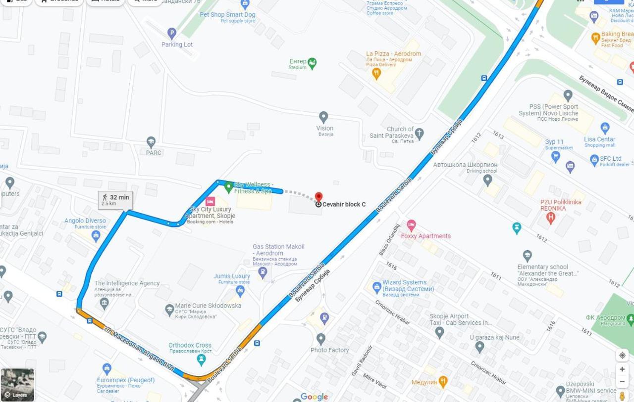 18Th & 16H Floor Secure Luxury Condos With Pool & Fitness Included In Price Skopje Ngoại thất bức ảnh